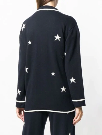 Shop Chinti & Parker Stars Cardigan In Blue