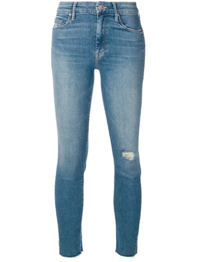 Shop Mother Megan Skinny Jeans In Blue