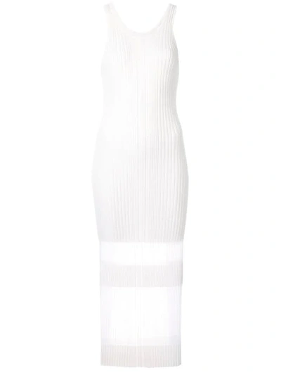 Shop Dion Lee Opacity Tank Dress In White