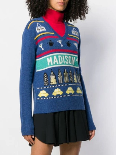 Shop Marc Jacobs Madison Ave Jumper In Blue