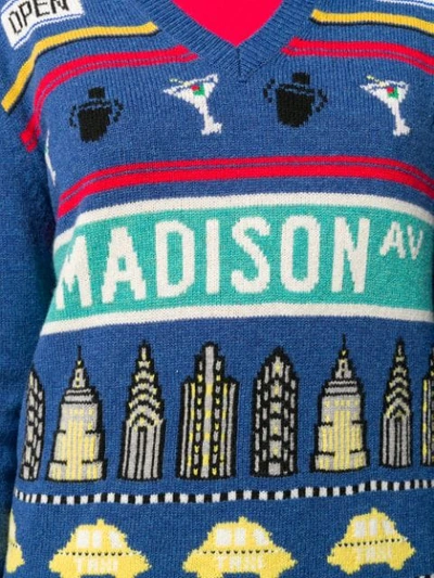 Shop Marc Jacobs Madison Ave Jumper In Blue