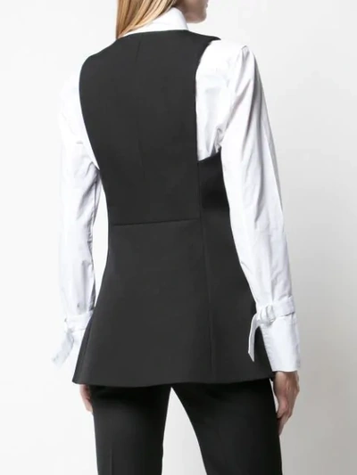 Shop Givenchy Sleeveless Blazer In Black
