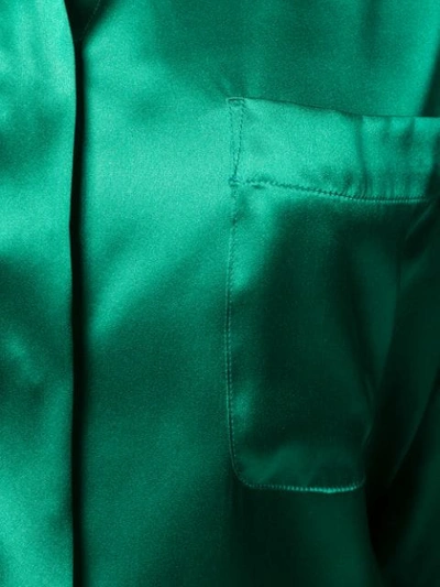 Shop Haider Ackermann Classic Concealed Button Shirt In 048 Green