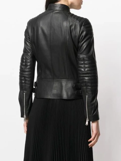 Shop Belstaff Sydney Leather Jacket In Black