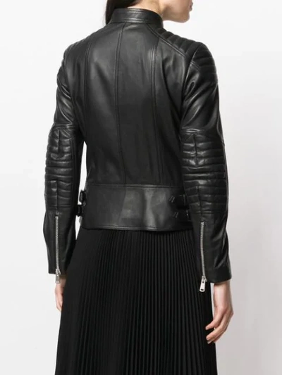 Belstaff Sydney Leather Jacket In Black