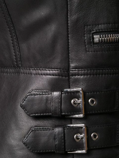 Shop Belstaff Sydney Leather Jacket In Black