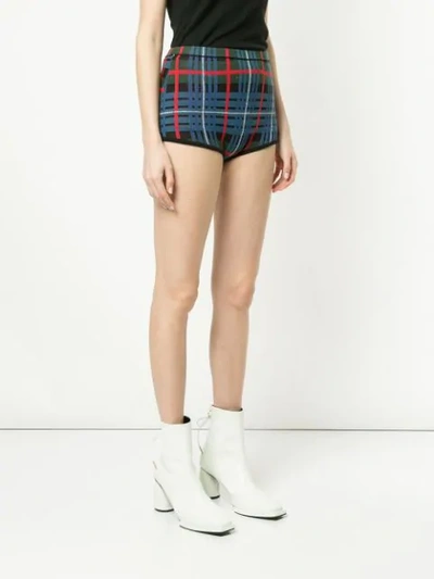 Shop Macgraw Tilly Tartan Shorts In Blue