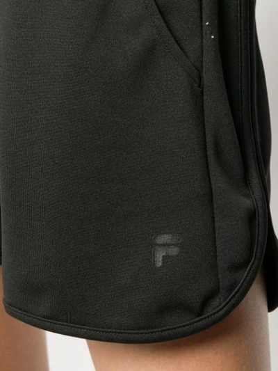 Shop Fila Drawstring Waist Shorts - Black