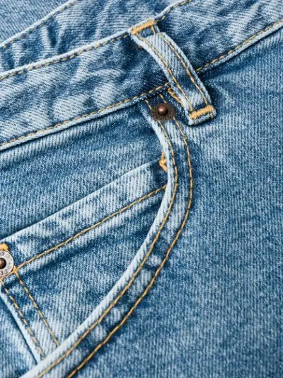 Dsquared2 Maple Leaf Patch Slim-fit Jeans In Blue