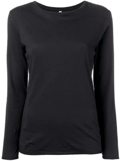 Shop Bellerose Long-sleeve Fitted Top In Black