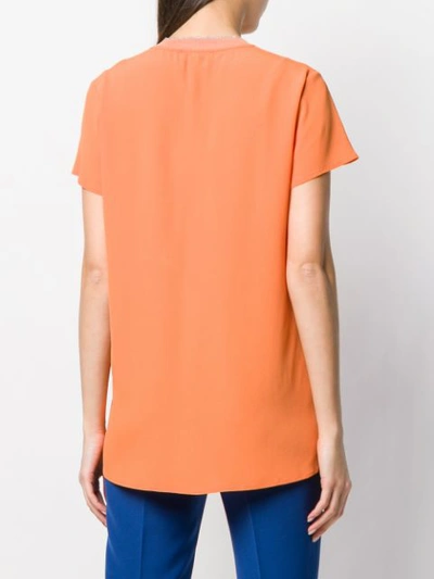 ANTONELLI V-NECK T-SHIRT - 橘色