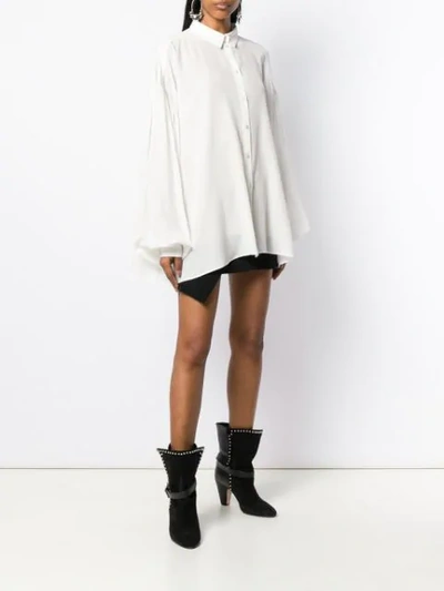 Shop Redemption Oversized Long-sleeve Shirt In White