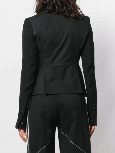 Shop Rick Owens Single Breasted Blazer In Black