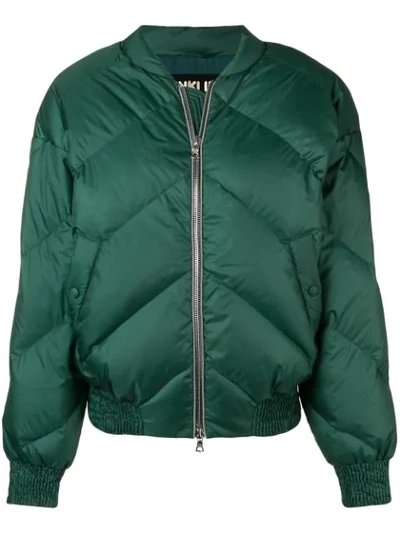 Shop Ienki Ienki Light Bomber Jacket In Green