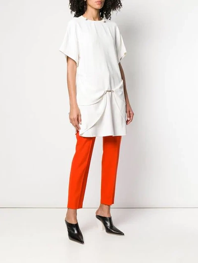 Shop Victoria Beckham Relaxed-fit Blouse In White