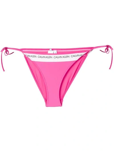 Shop Calvin Klein Branded Bikini Bottom - Pink