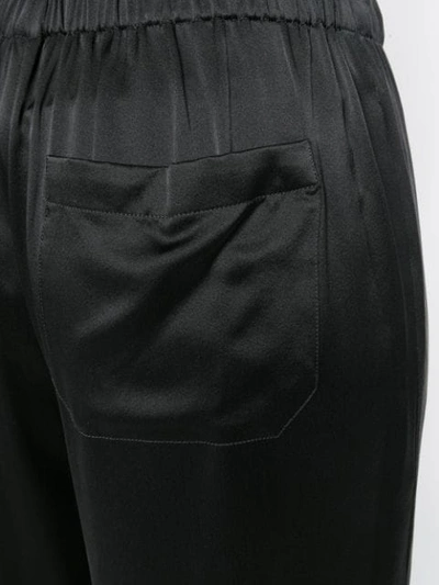 Shop Theory Drawstring Wide Leg Trousers In Black