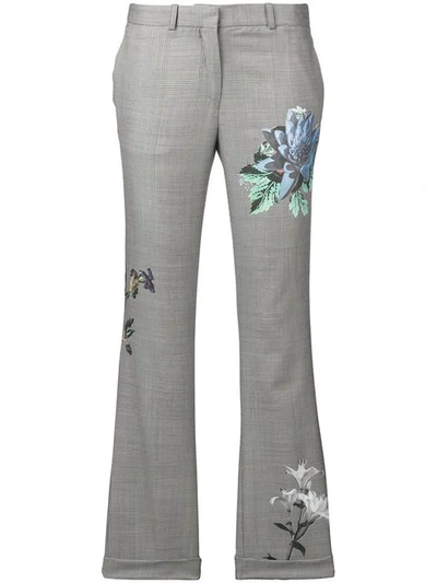 Shop Each X Other Floral Print Tailored Trousers In Grey
