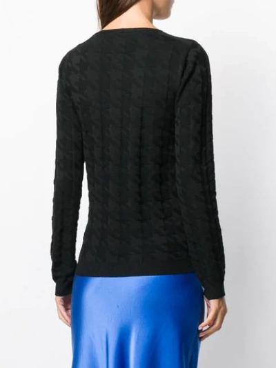 Shop Blumarine Knitted Sweatshirt In Black