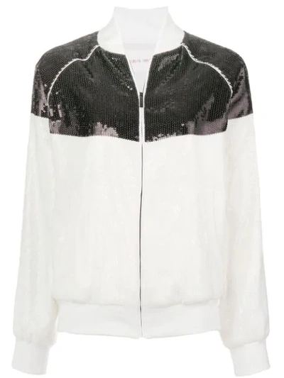 Shop Alberta Ferretti Rainbow Week Jacket In White