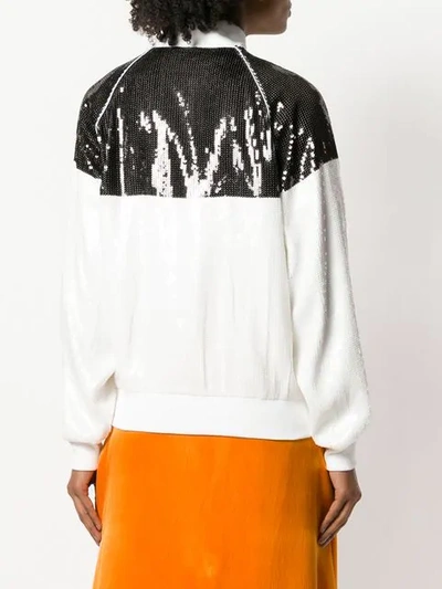 Alberta Ferretti Rainbow Week Jacket In White