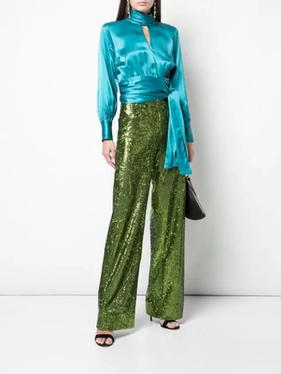 Shop Cinq À Sept Shelby Trousers In Peridot