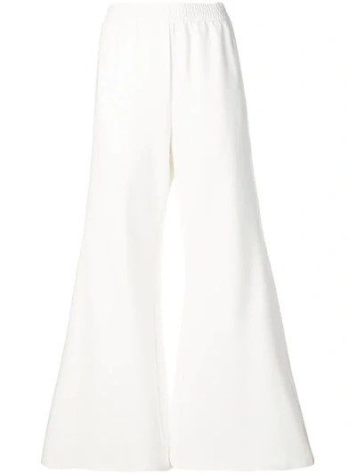 Shop Mm6 Maison Margiela Flared Trousers In White