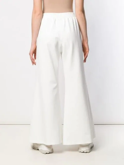 Shop Mm6 Maison Margiela Flared Trousers In White