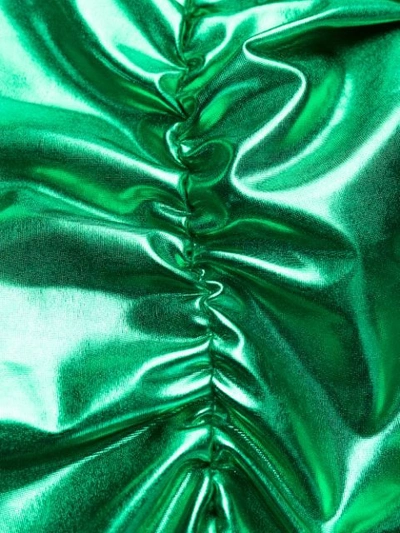 ATTICO LAMINATED MINI DRESS - 绿色