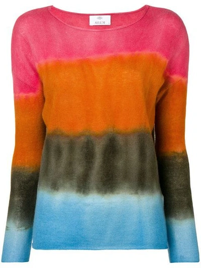 Shop Allude Colour Block Top In Pink