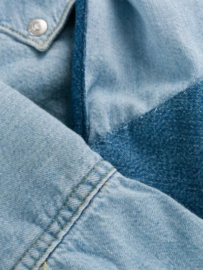 Shop Calvin Klein Jeans Est.1978 Foundation Western Denim Shirt In Blue