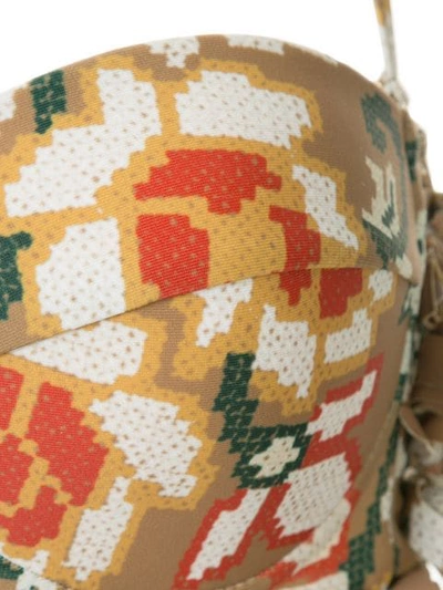 Muller Of Yoshiokubo Abiquiu Fringe Bikini In Brown