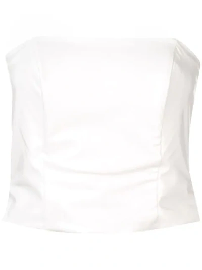 Shop Federica Tosi Strapless Top In White