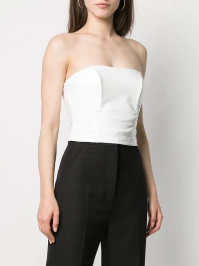 Shop Federica Tosi Strapless Top In White