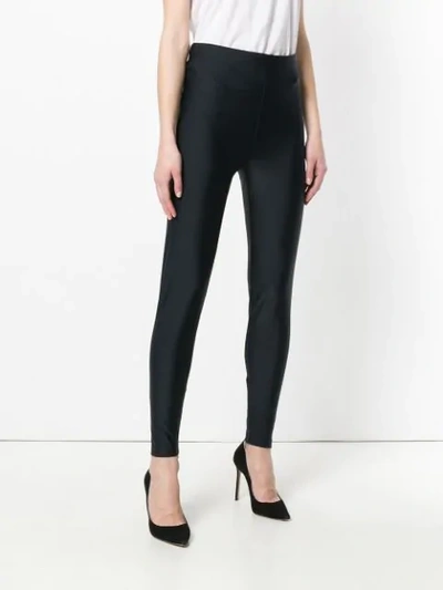 Shop Versace Leggings Mit Hohem Bund In Black