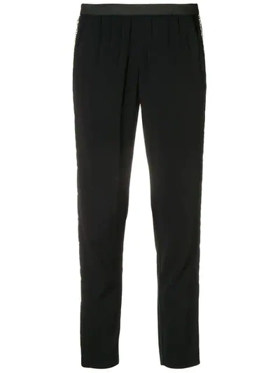 Shop Zadig & Voltaire Paula Band Trousers In Black