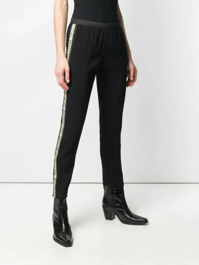 Shop Zadig & Voltaire Paula Band Trousers In Black