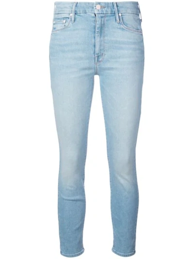 Shop Mother The Looker Crop Jeans - Blue