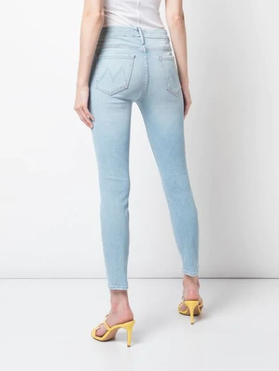 Shop Mother The Looker Crop Jeans - Blue