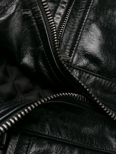 Shop Givenchy Fitted Leather Jacket In Black