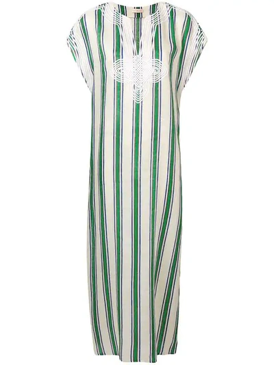 Shop Tory Burch Awning Stripe Dress In 963 Grand Awning Stripe