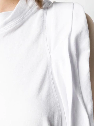 Shop Alexander Wang Gathered Sleeve Shirt - White