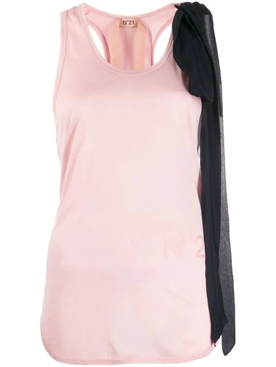 Shop N°21 Bow Detail Tank Top In Pink