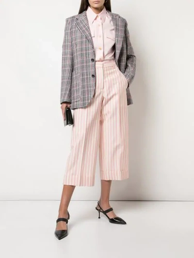 Shop Thom Browne Cropped Trousers - Pink