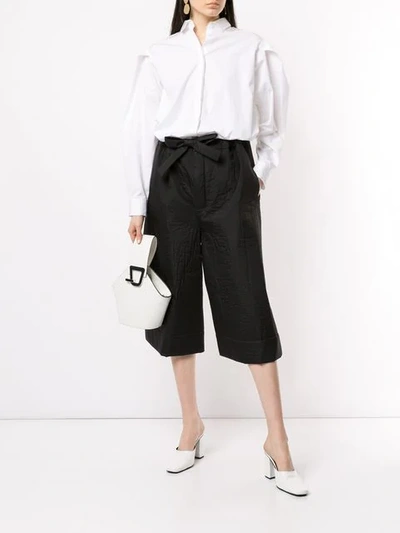 Shop Nehera Poum Statement Padded Culottes In Black