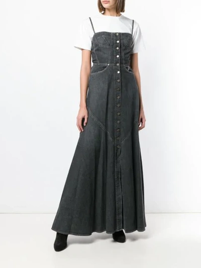 Shop Jean Atelier Agnes Floor Length Dress In Nightfall