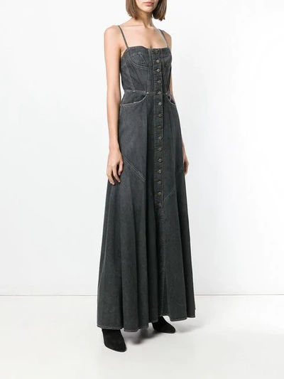 Shop Jean Atelier Agnes Floor Length Dress In Nightfall