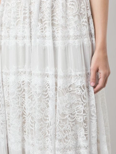 Shop Tadashi Shoji Lace Cami-dress In White