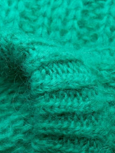 Shop Prada Chunky Knit Sweater In Green