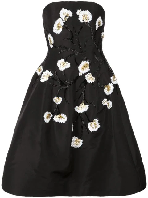 oscar de la renta black dress